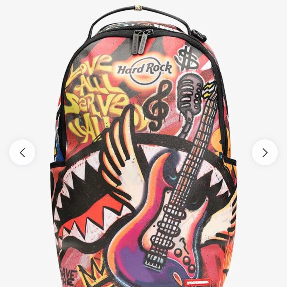 SPRAYGROUND X Hard Rock Vibrant Graffiti Backpack